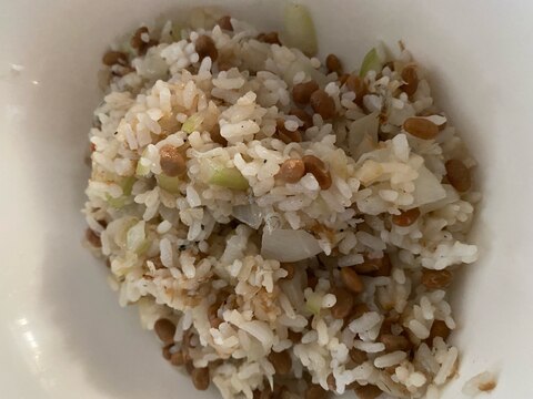 子供も大好き！納豆しらすチャーハン